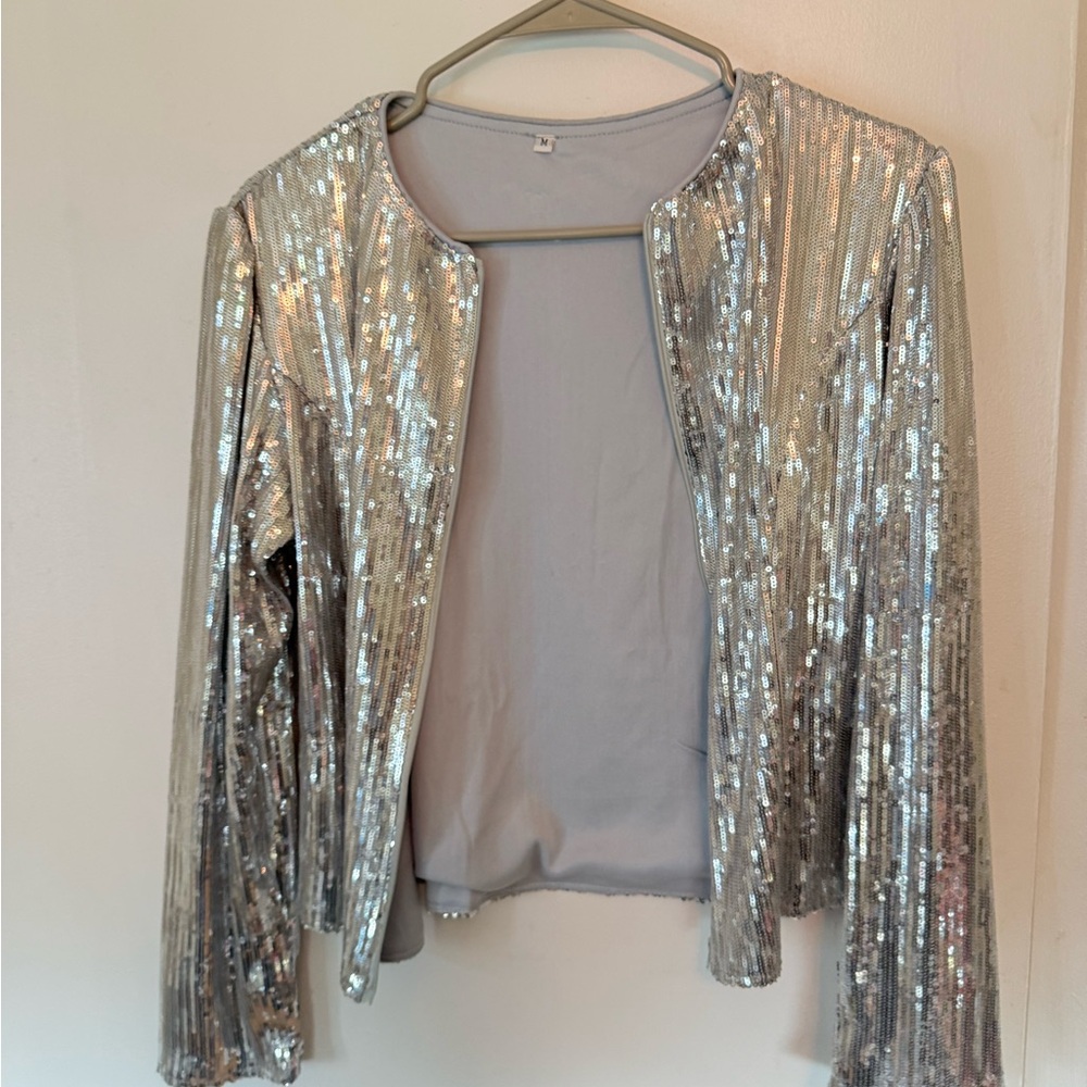 Silver Sequin Jacket